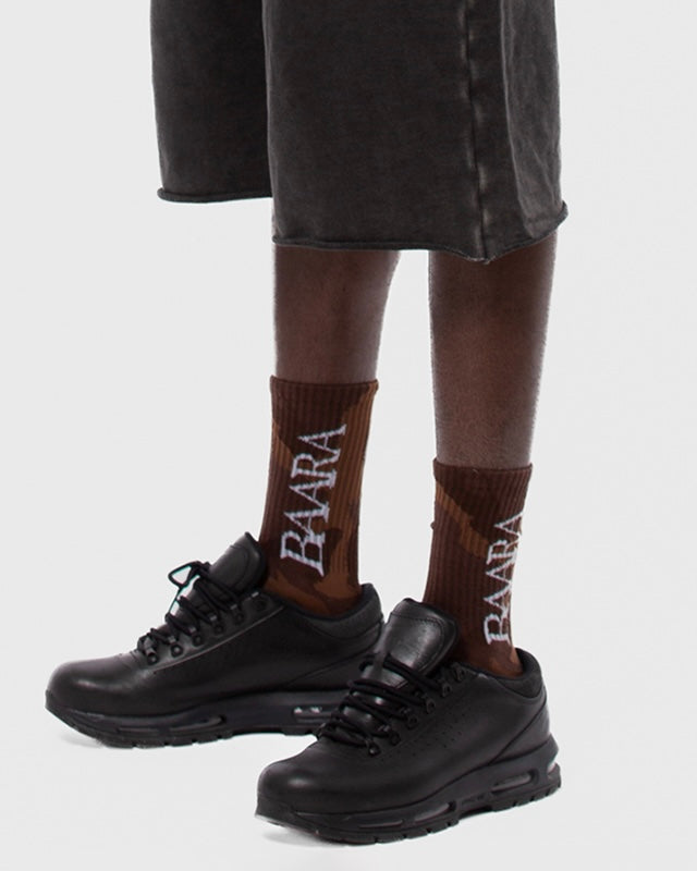 BAARA SS26 - SOCKS BROWN CAMO