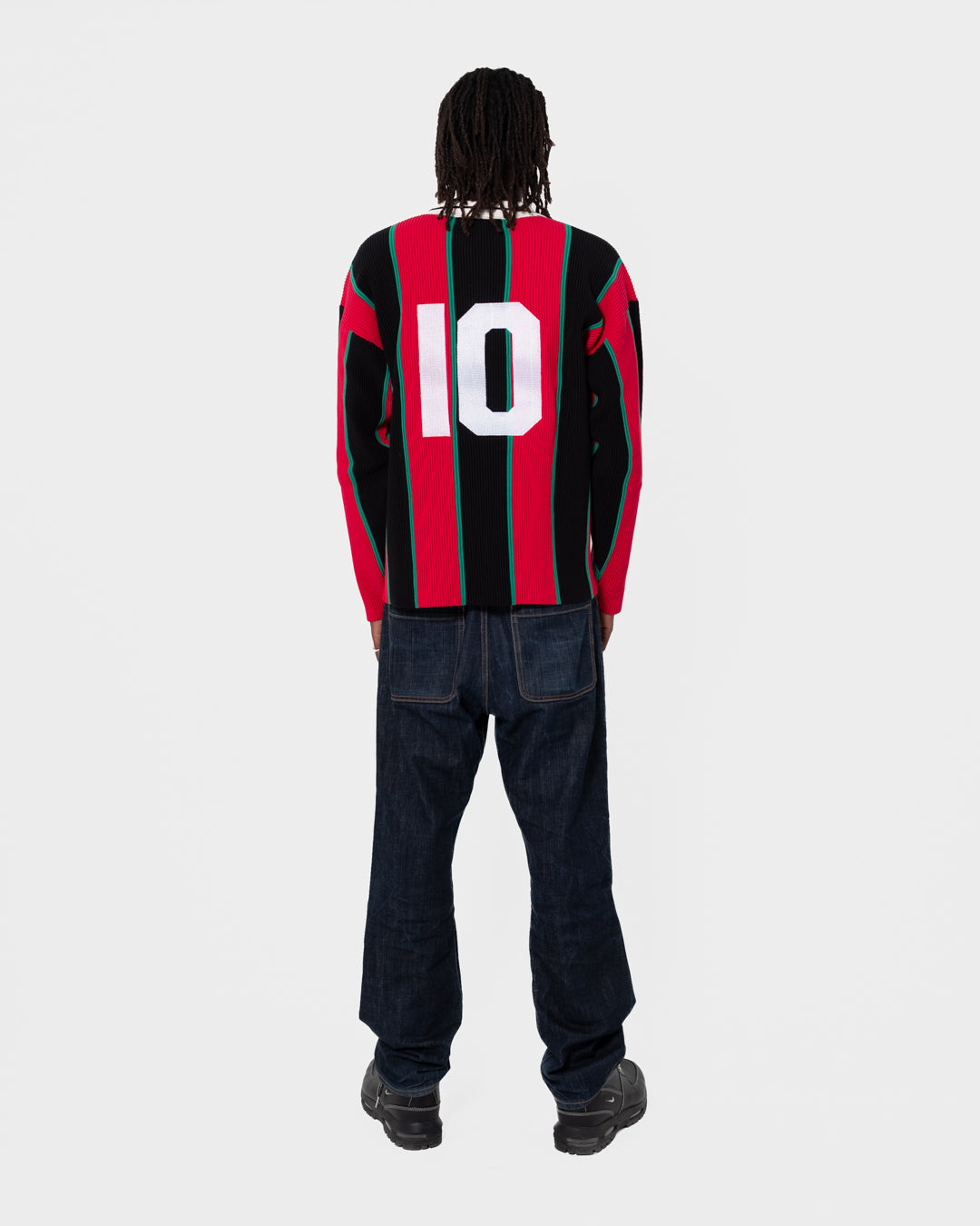 BAARA SS25 - HOLLOW-OUT JERSEY PANAFRICAN FLAG