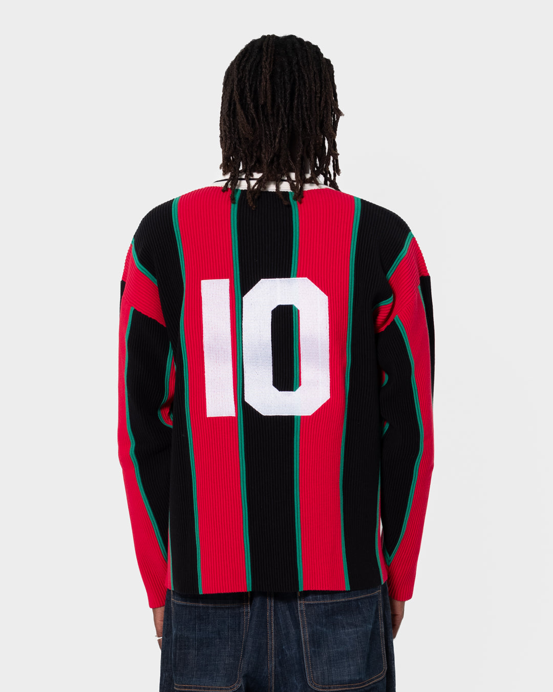 BAARA SS25 - HOLLOW-OUT JERSEY PANAFRICAN FLAG