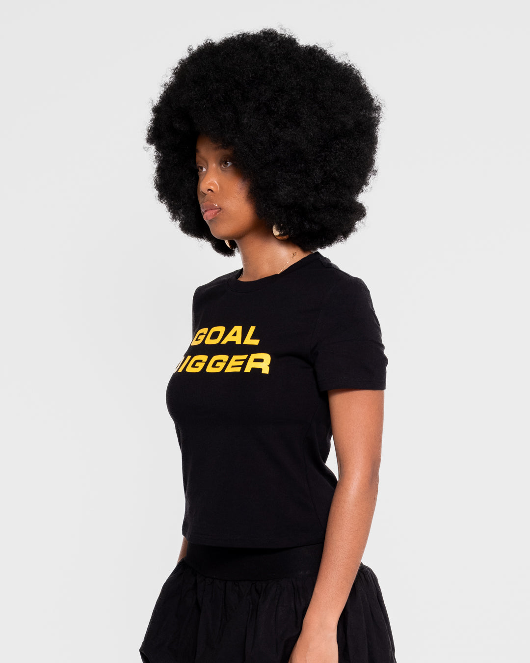 BAARA SS25 - GOAL DIGGER BLACK BABY TOP