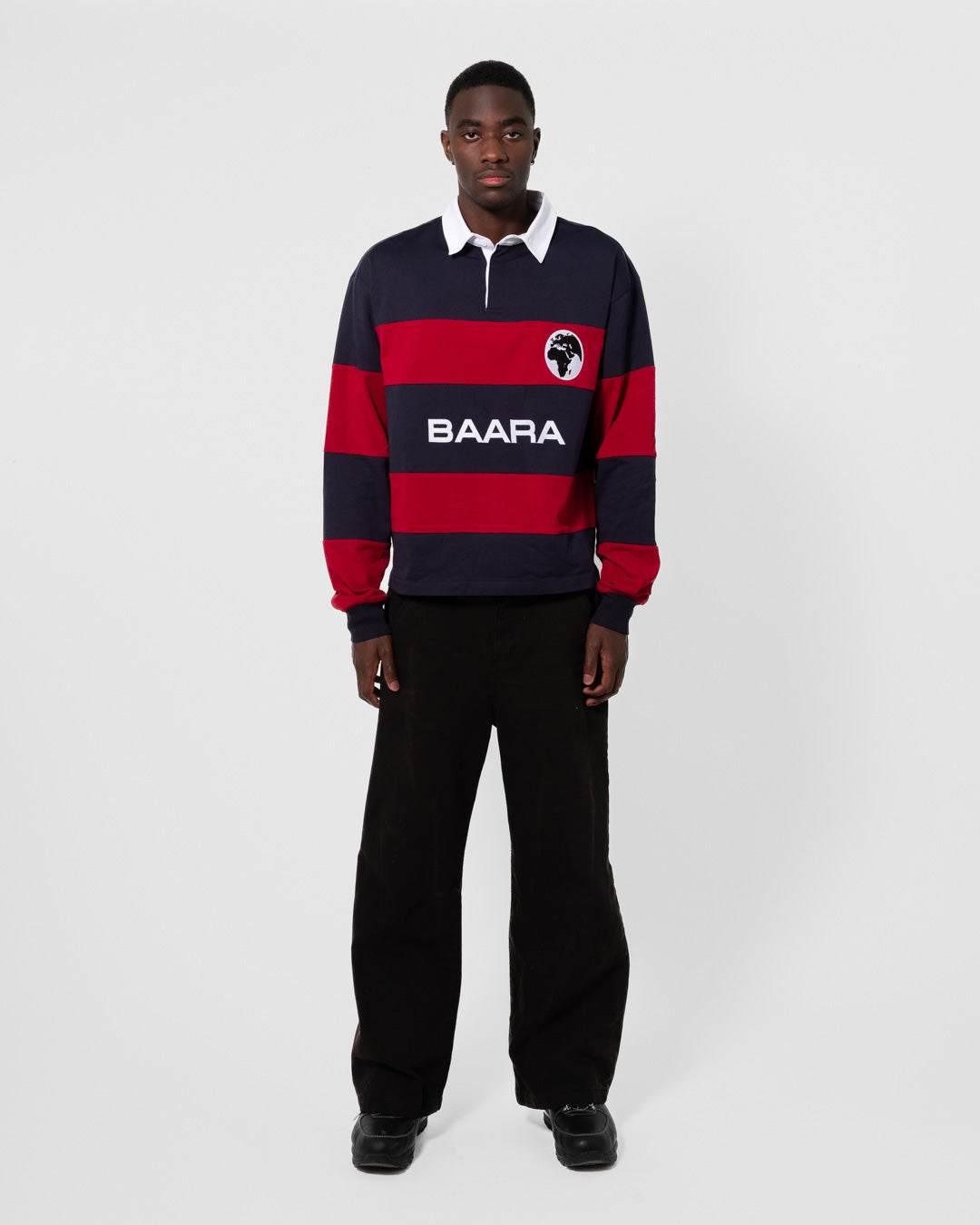 BAARA SS25 - BURGUNDY/MARINE POLO