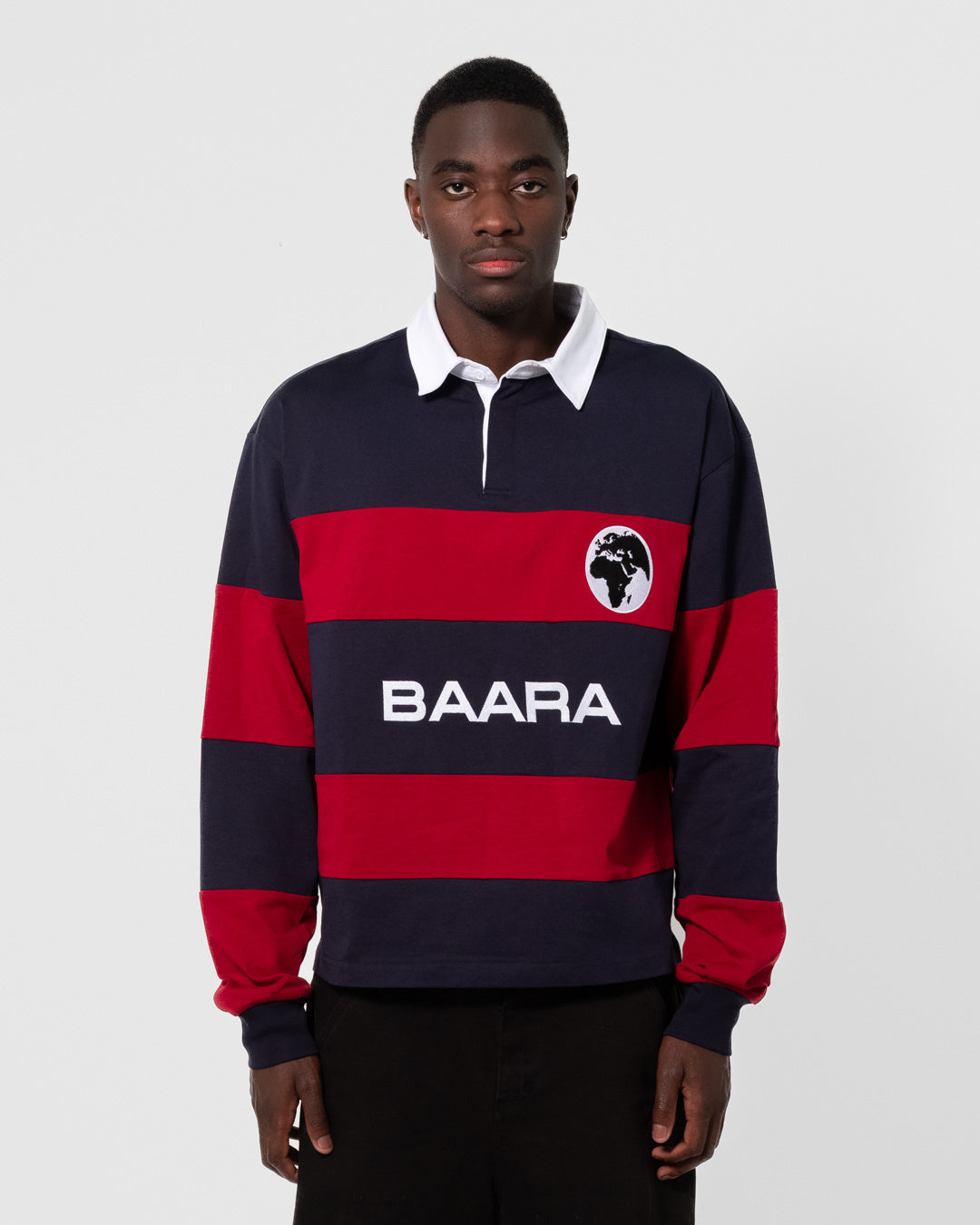 BAARA SS25 - BURGUNDY/MARINE POLO