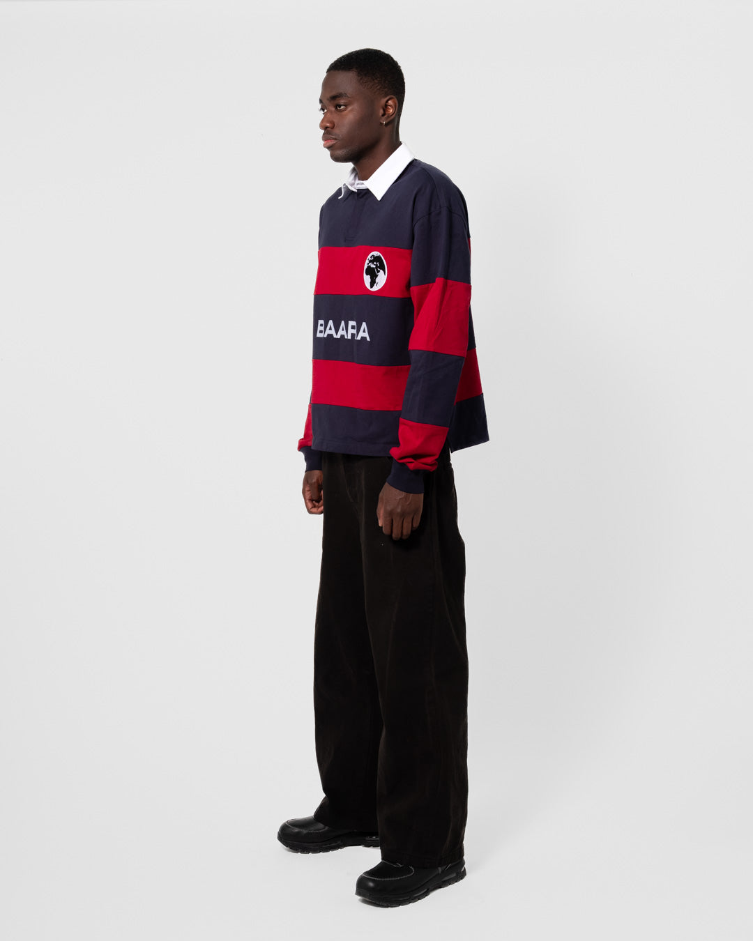BAARA SS25 - BURGUNDY/MARINE POLO