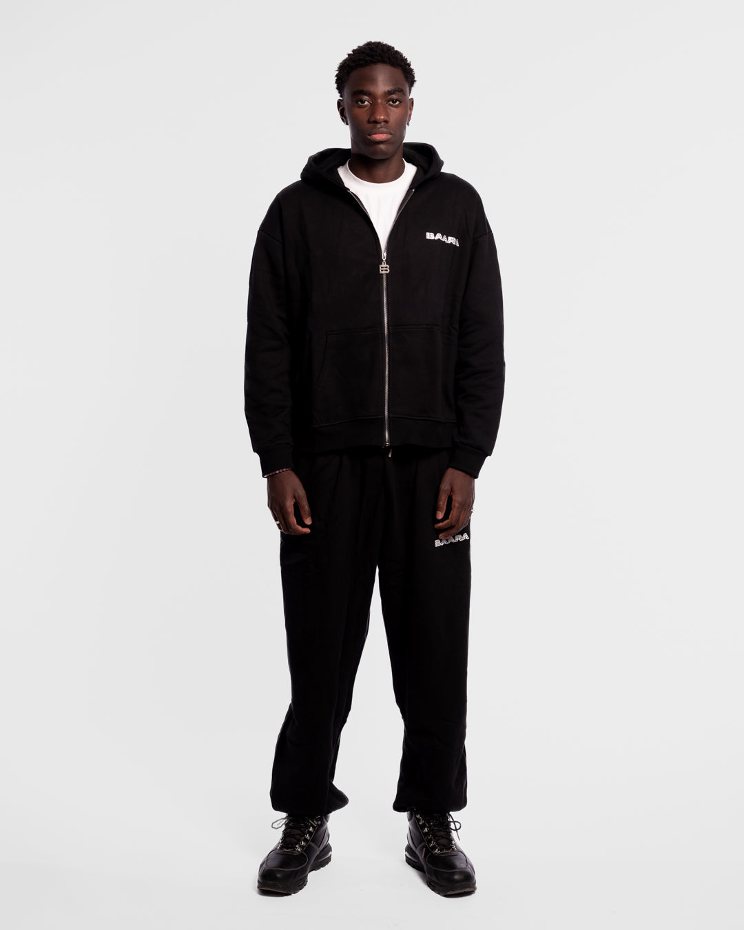 BAARA FW25 - BLACK RHINESTONE SWEATPANTS