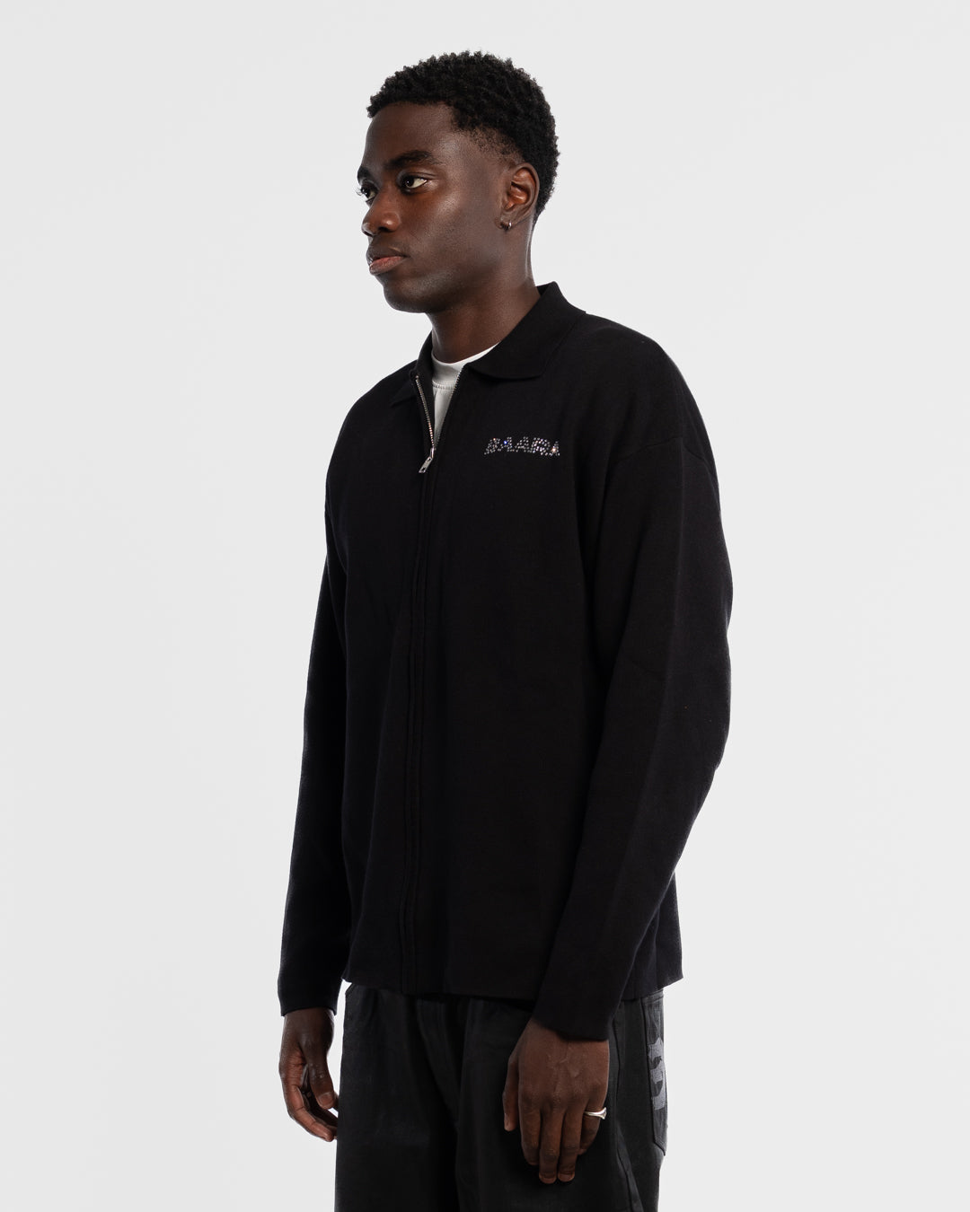 BAARA FW25 - BLACK RHINESTONE KNITWEAR