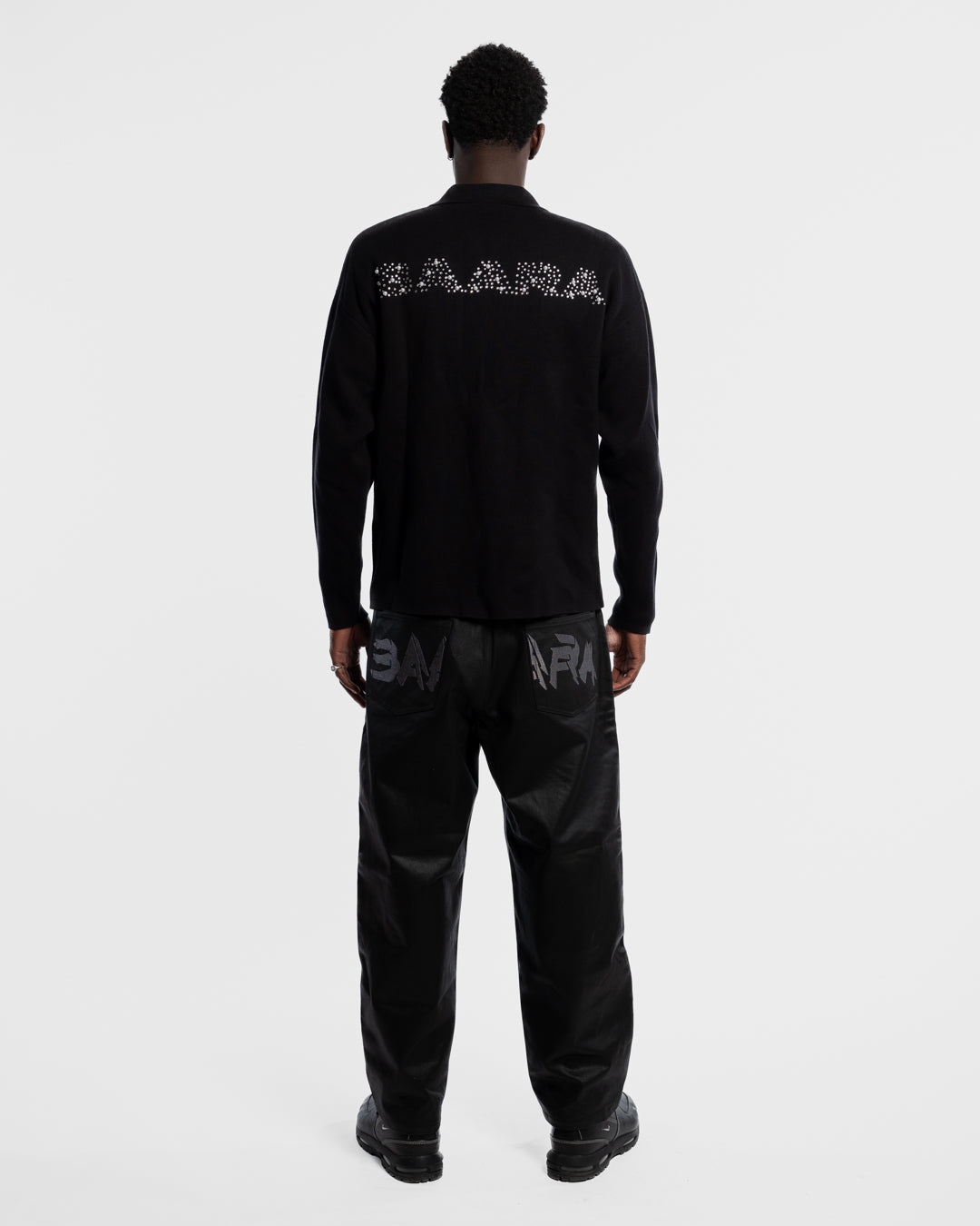 BAARA FW25 - BLACK RHINESTONE KNITWEAR