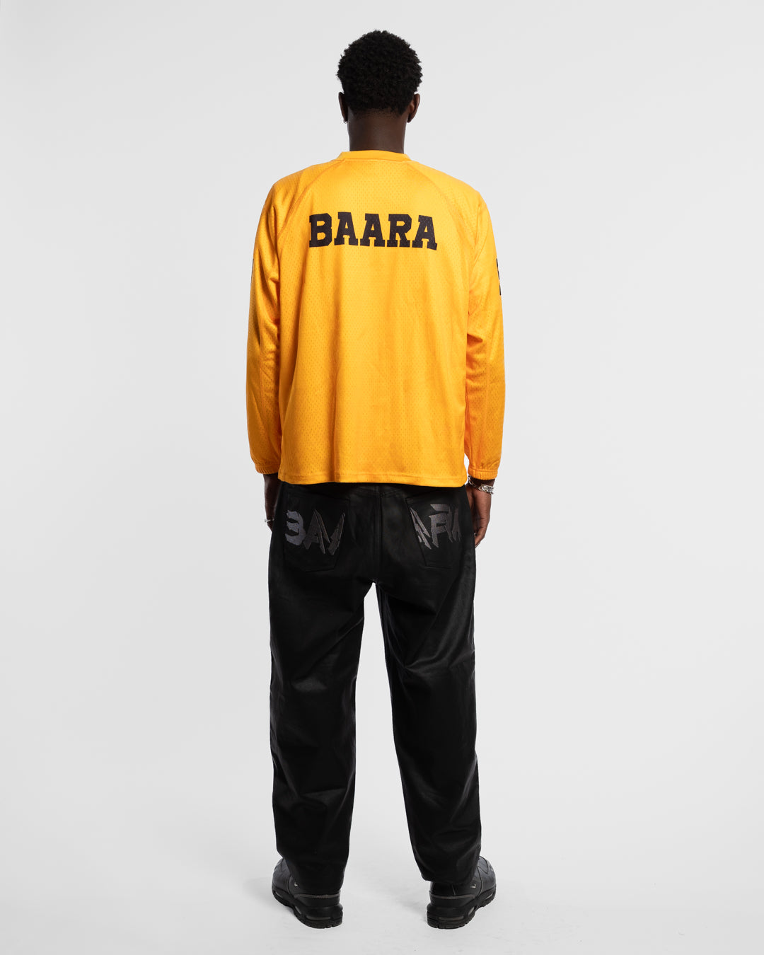 BAARA FW25 - YELLOW LONGSLEEVE MESH JERSEY