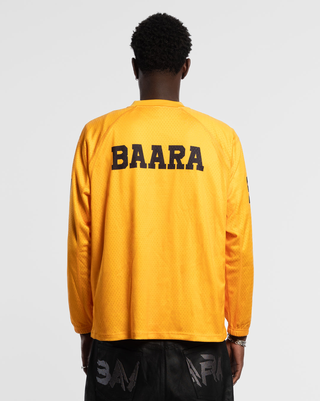 BAARA FW25 - YELLOW LONGSLEEVE MESH JERSEY