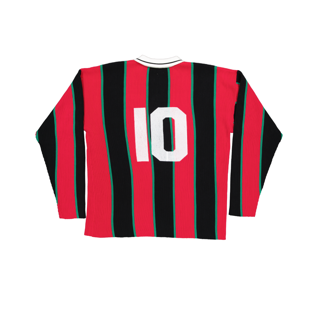 BAARA SS25 - HOLLOW-OUT JERSEY PANAFRICAN FLAG