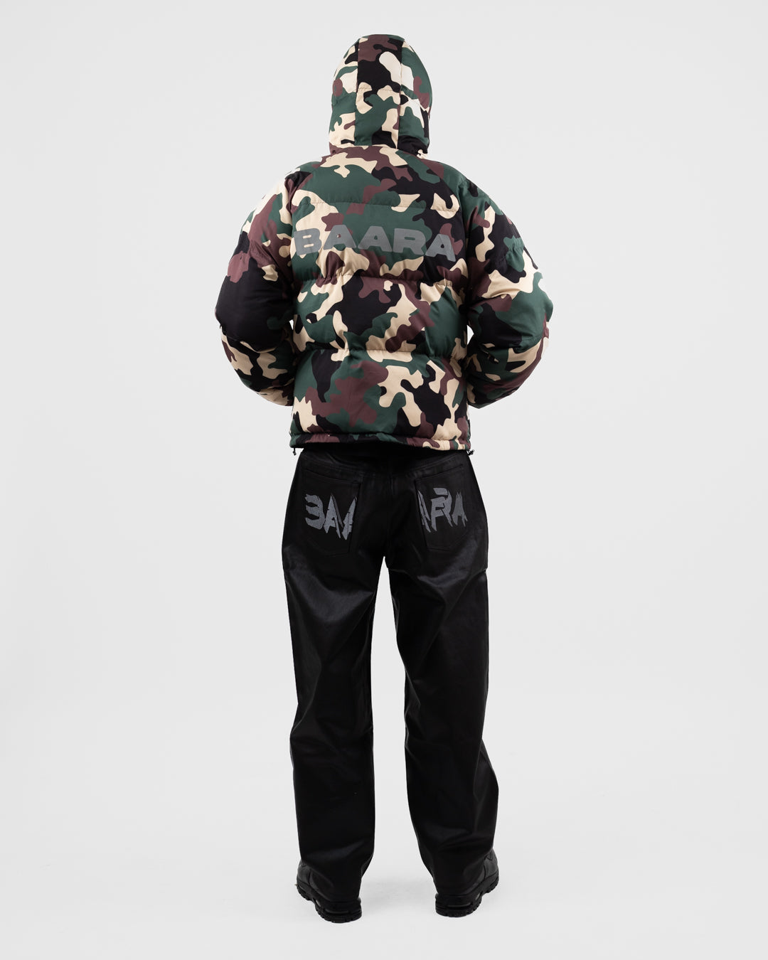 BAARA FW25 - DOUBLE SIDED CAMO PUFFER JACKET