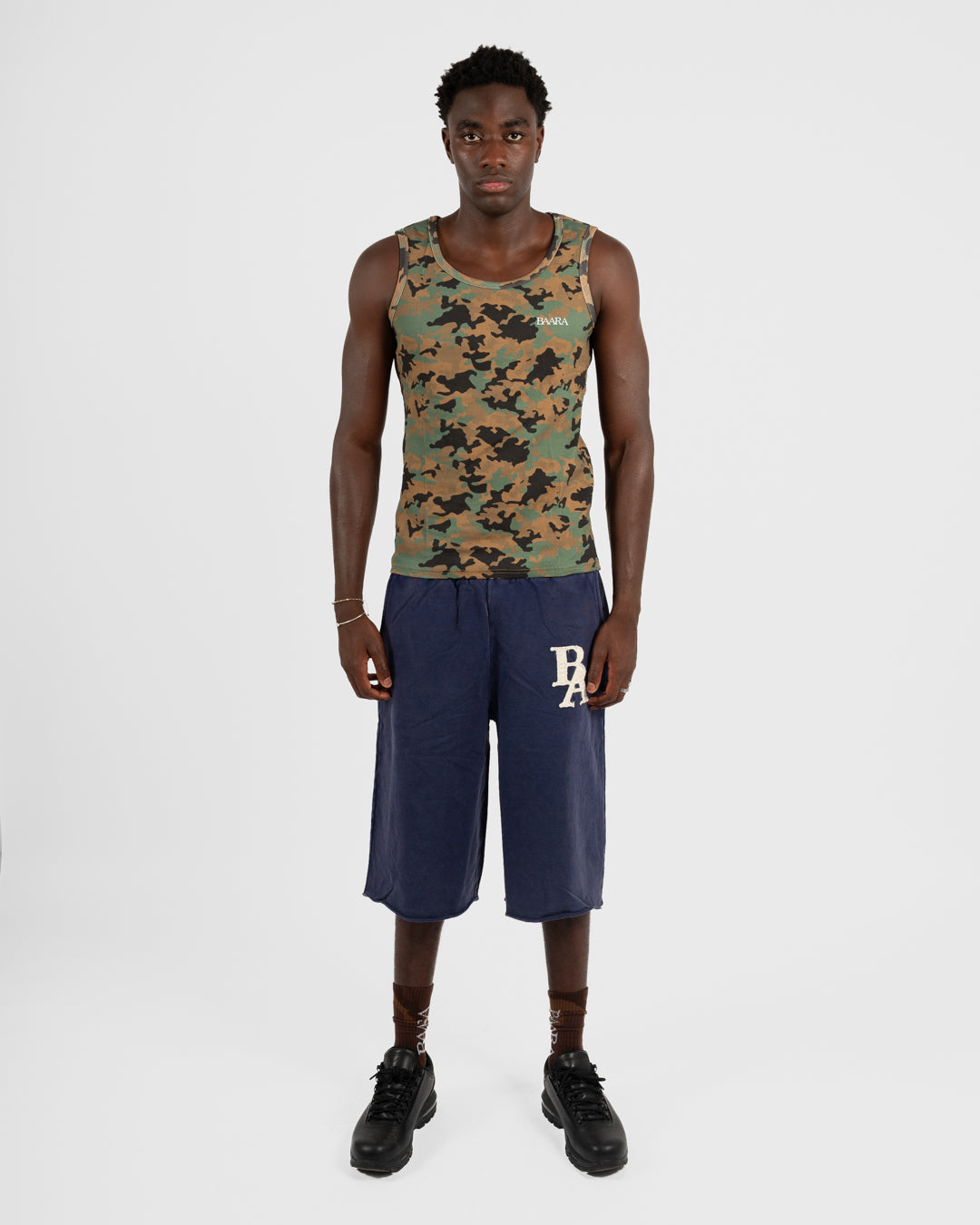 5. BAARA SS26 -  GREEN CAMO TANK TOP