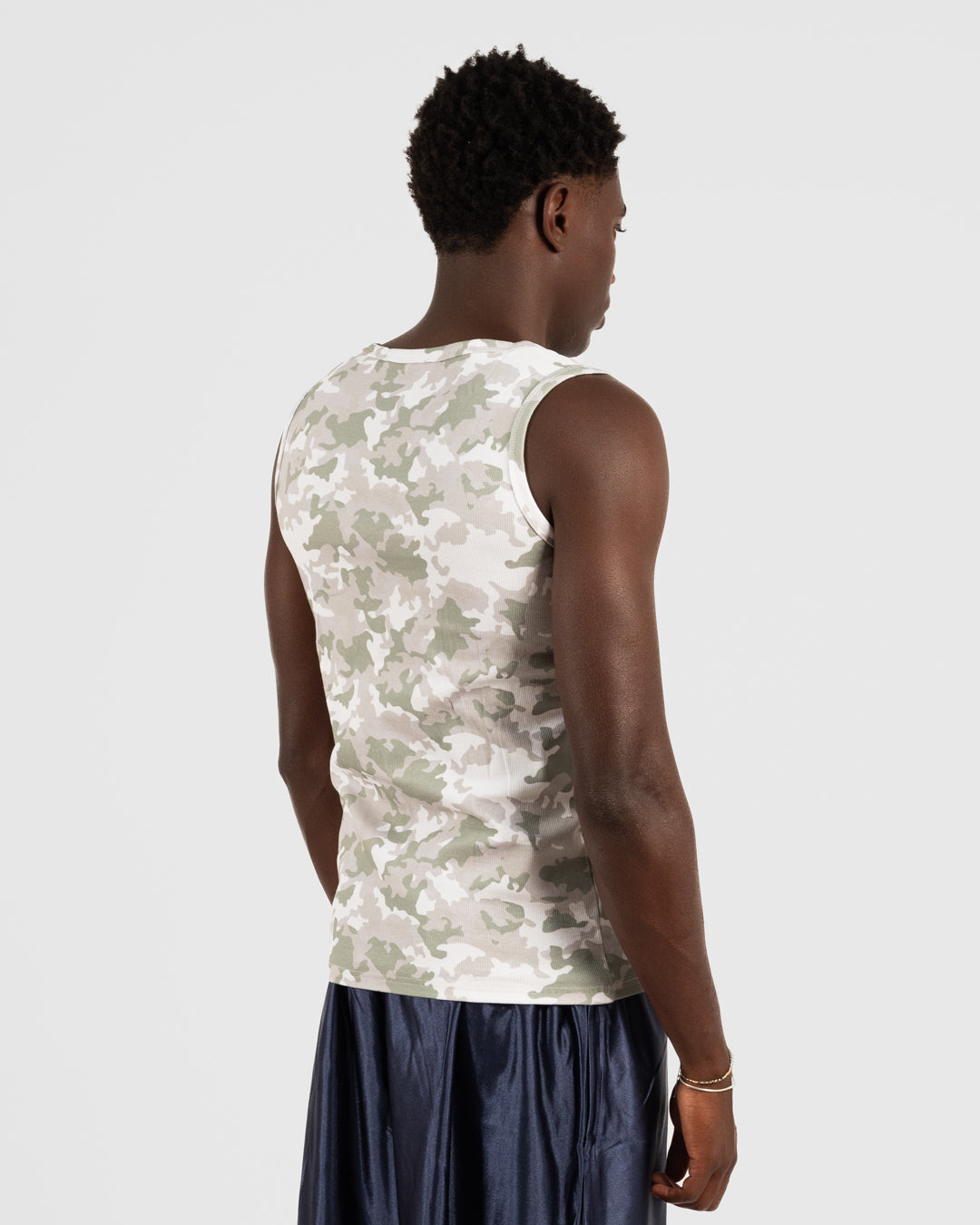 5. BAARA SS26 -  WHITE CAMO TANK TOP