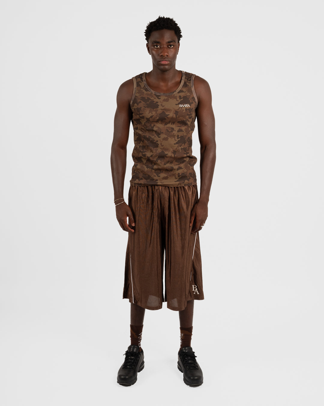 5. BAARA SS26 -  BROWN CAMO TANK TOP