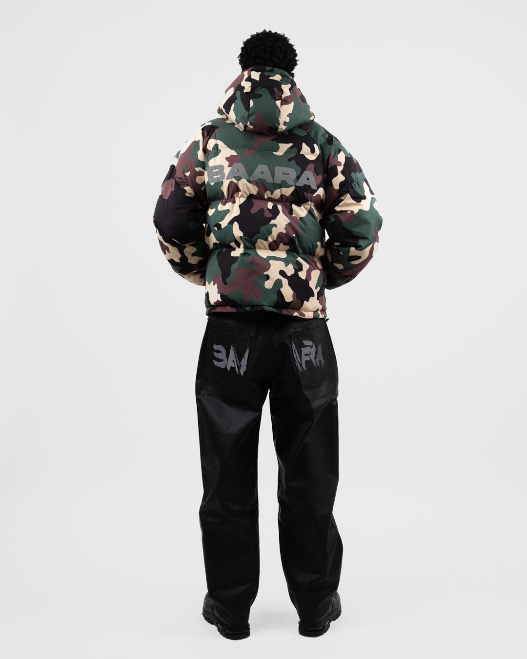 BAARA FW25 - DOUBLE SIDED CAMO PUFFER JACKET
