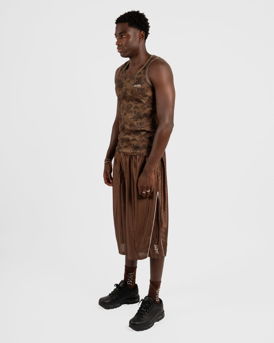 5. BAARA SS26 -  BROWN CAMO TANK TOP