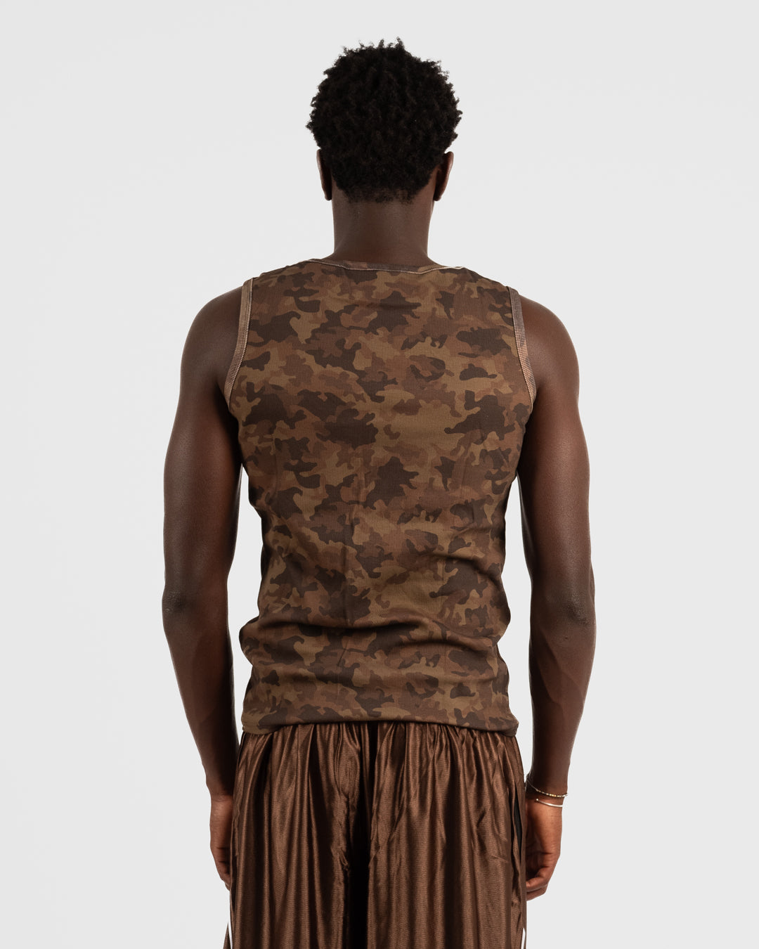 5. BAARA SS26 -  BROWN CAMO TANK TOP