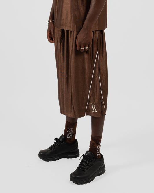 1. BAARA SS26 -  BROWN STREETBALL SHORT