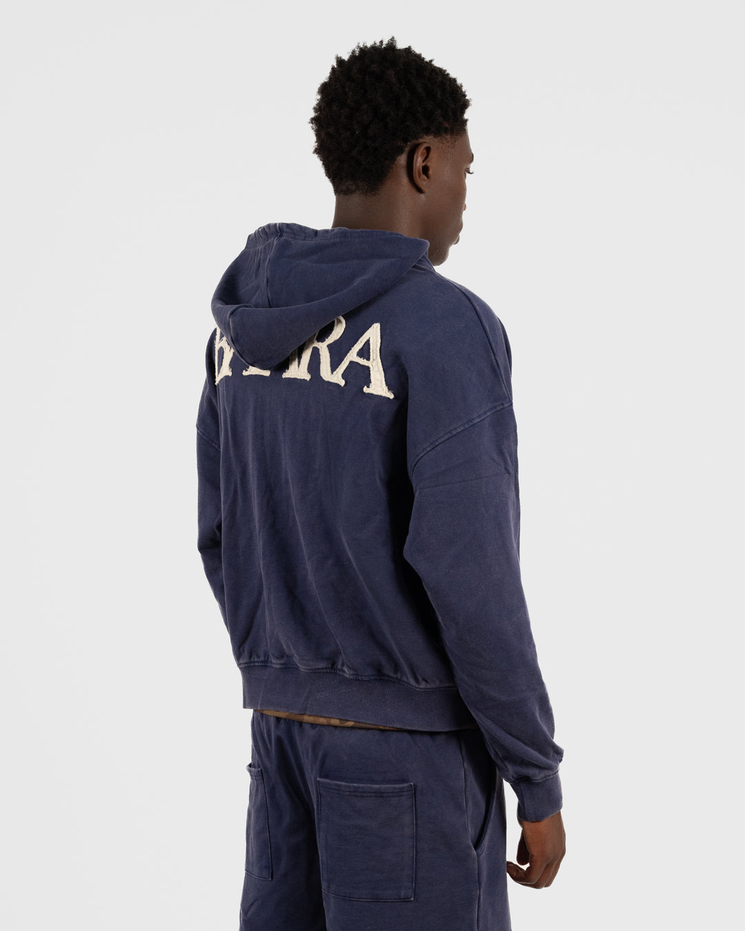 2. BAARA SS26 -   BLUE ZIP SWEAT-SHIRT