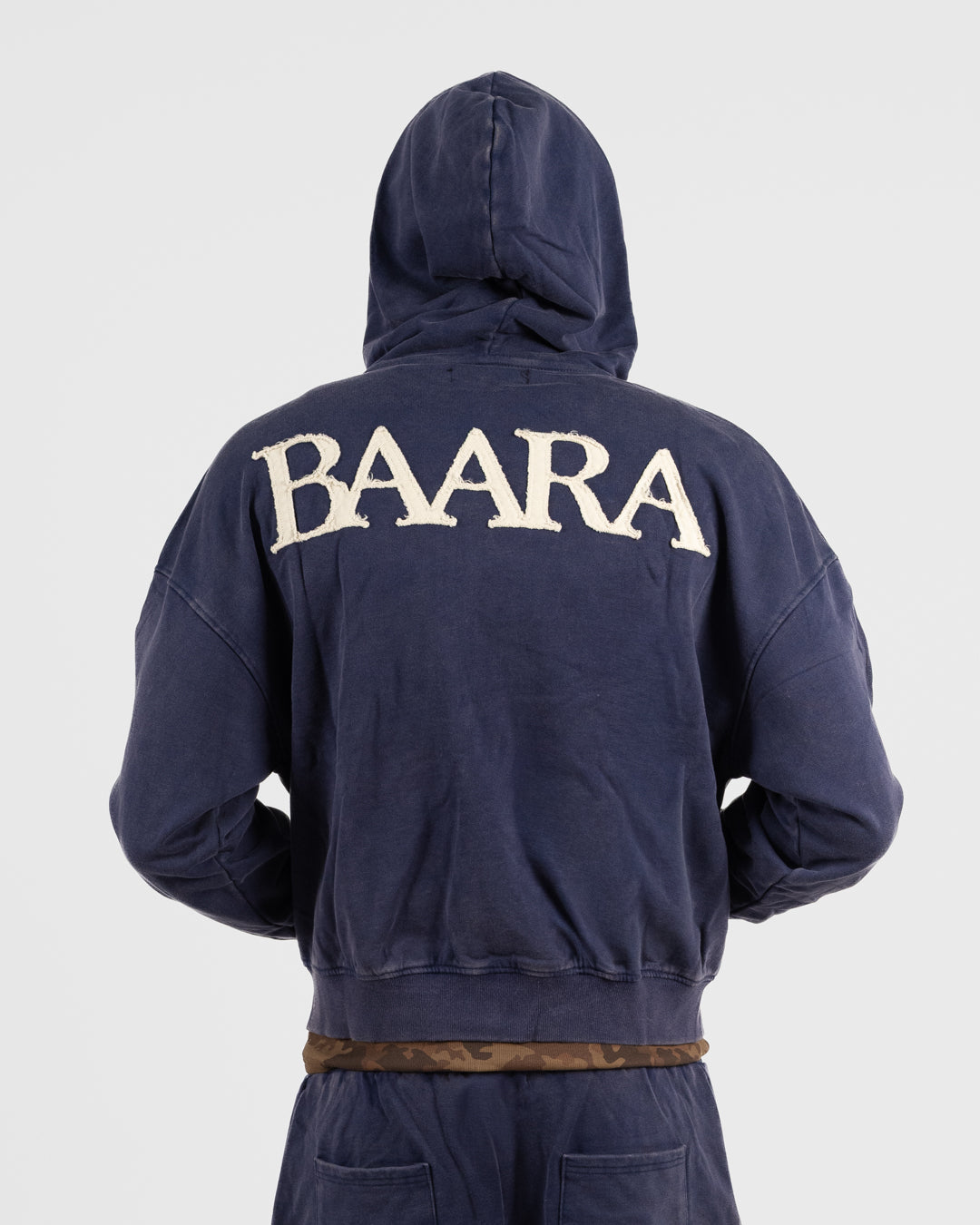 2. BAARA SS26 -   BLUE ZIP SWEAT-SHIRT