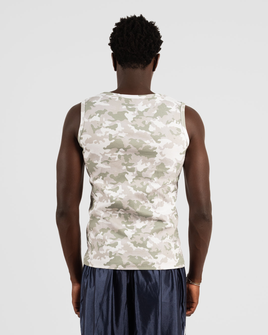 5. BAARA SS26 -  WHITE CAMO TANK TOP