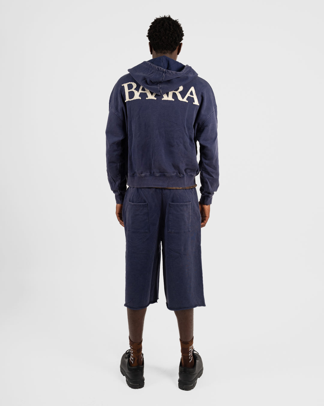2. BAARA SS26 -   BLUE ZIP SWEAT-SHIRT