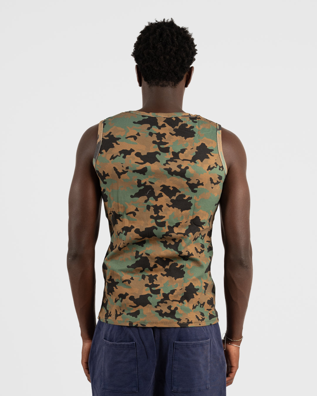 5. BAARA SS26 -  GREEN CAMO TANK TOP