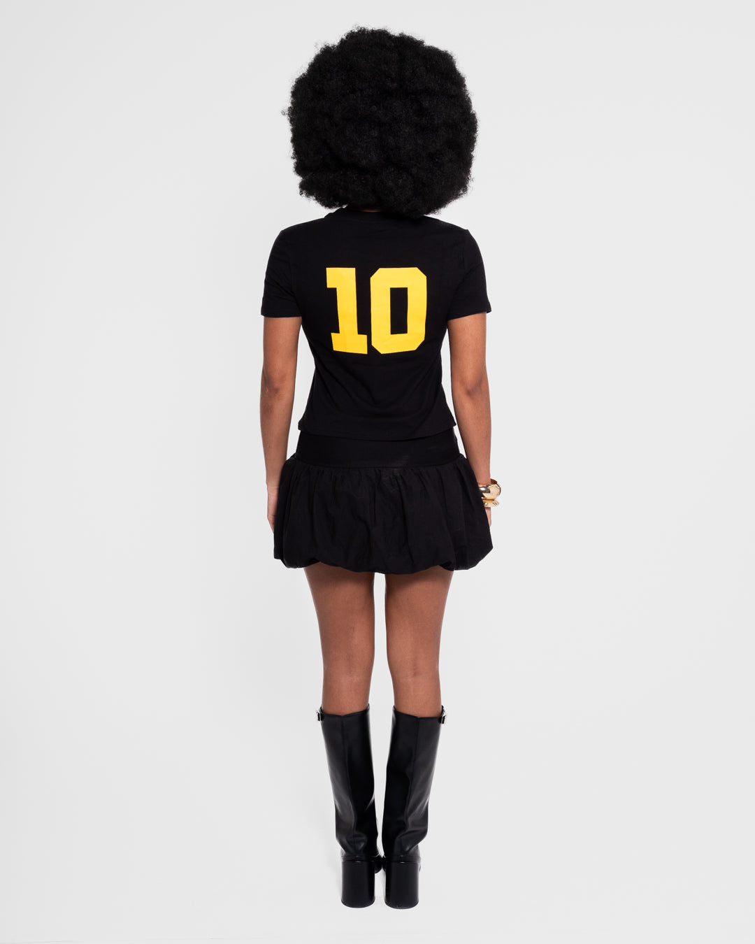 BAARA SS25 - GOAL DIGGER BLACK BABY TOP