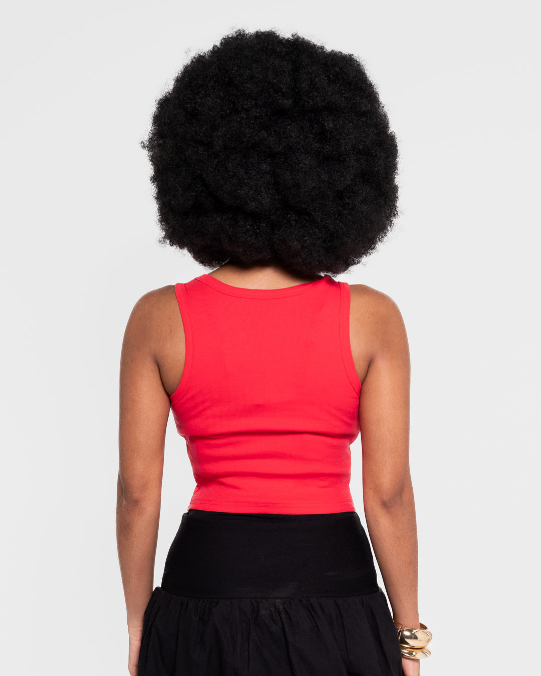 BAARA SS25 - RHINESTONE RED TANK TOP