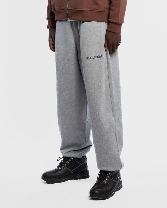 BAARA FW25 - GREY RHINESTONE SWEATPANTS