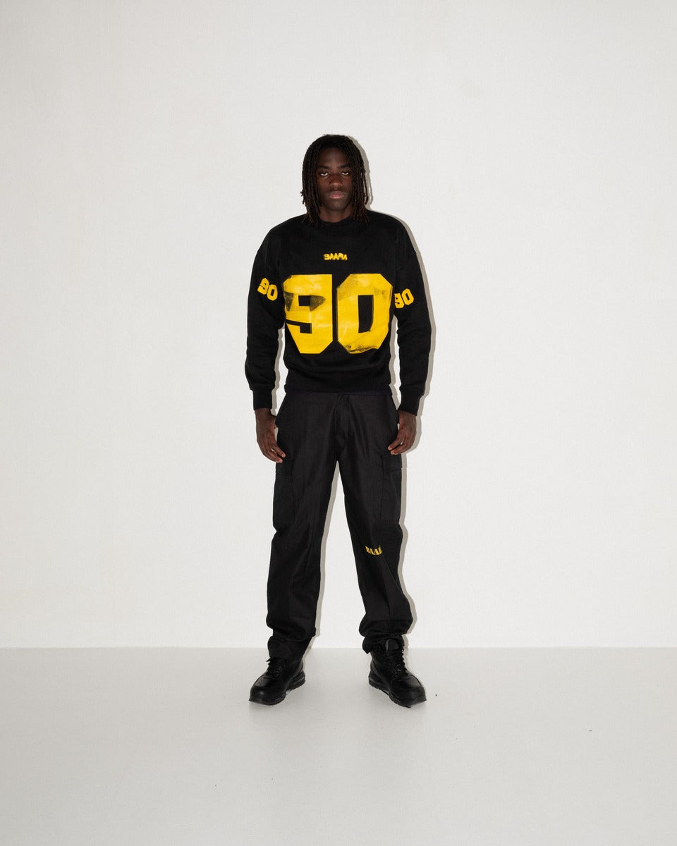 FOOTBALL CREWNECK - BLACK