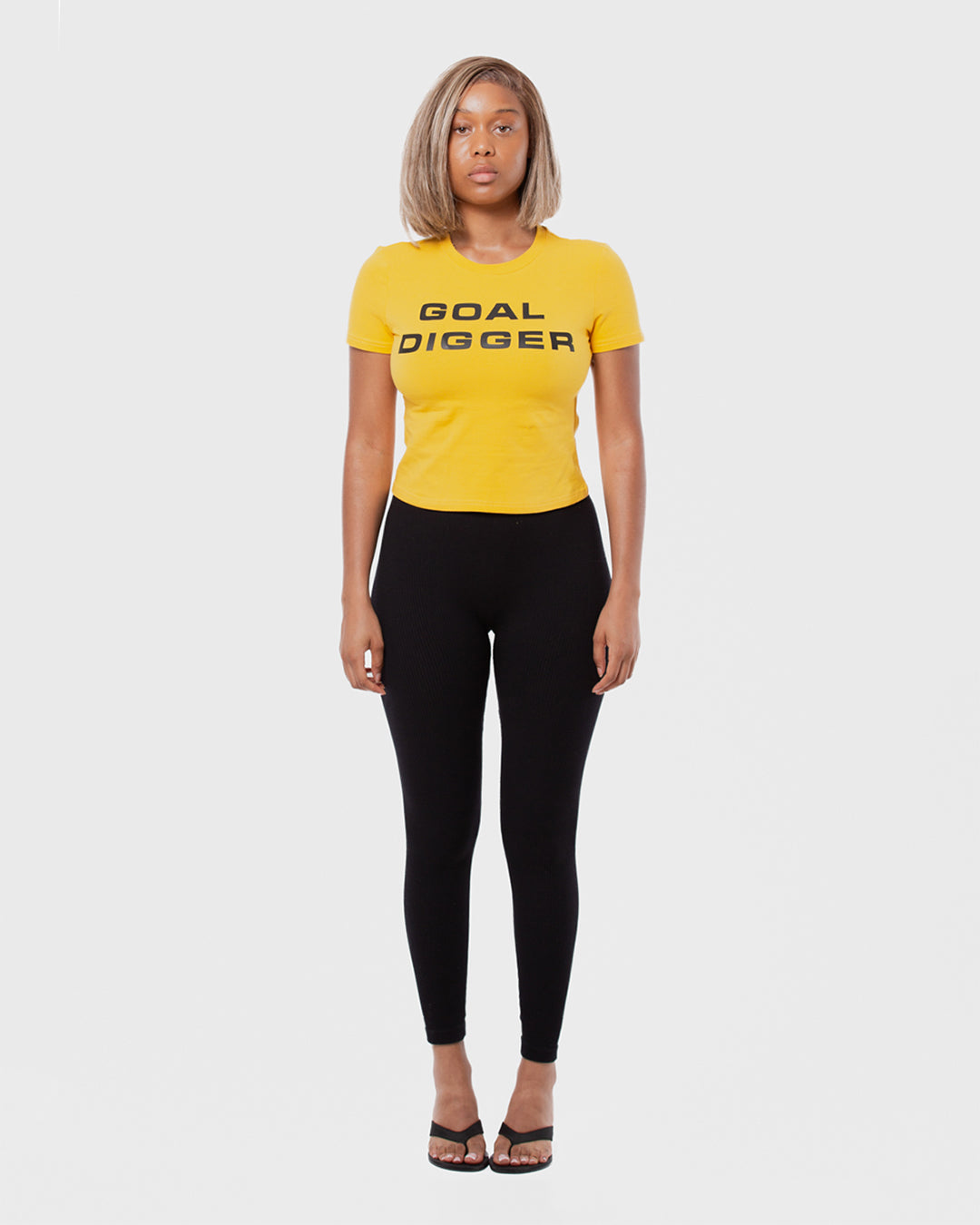6. BAARA SS26 - YELLOW GOAL DIGGER TOP