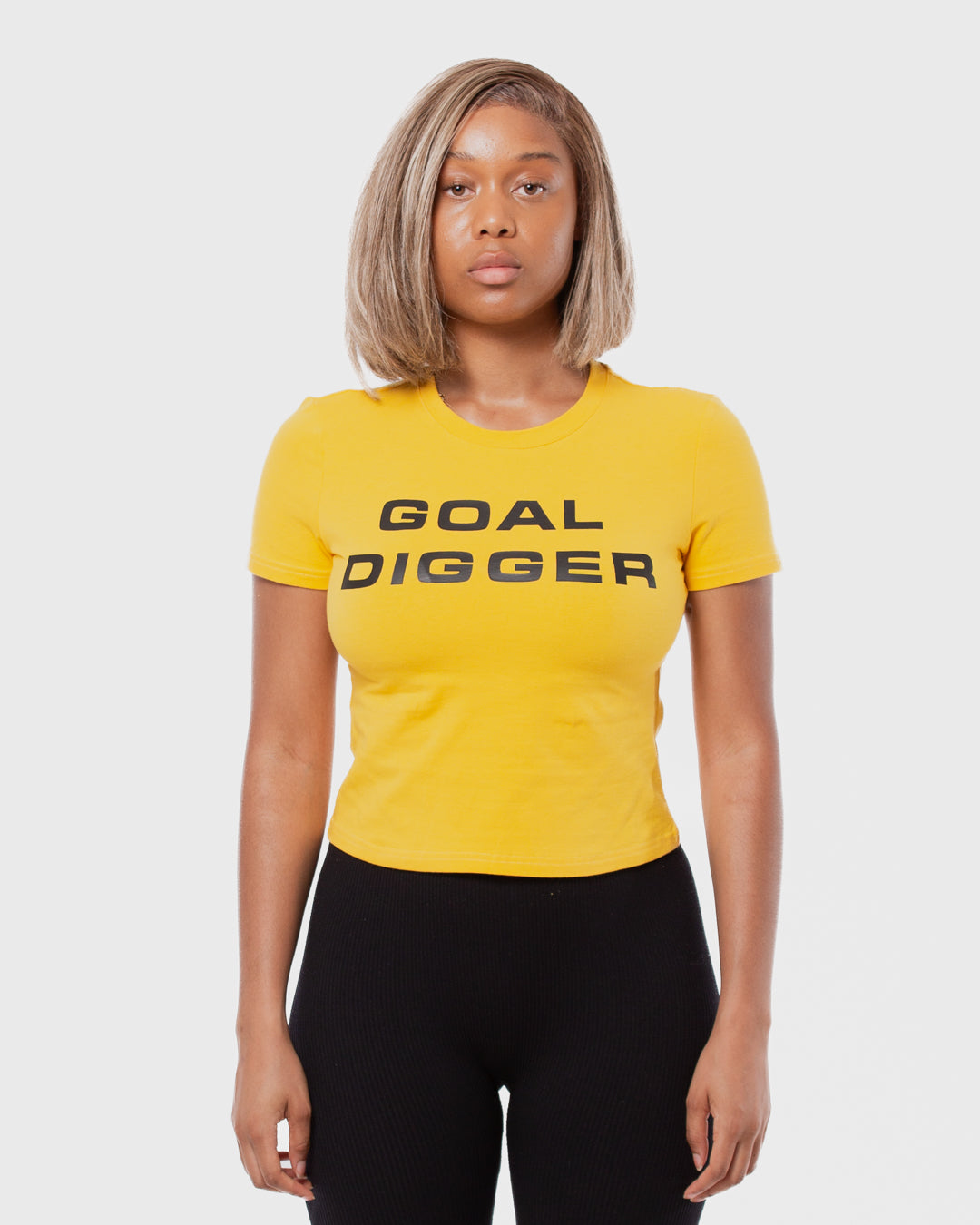 6. BAARA SS26 - YELLOW GOAL DIGGER TOP