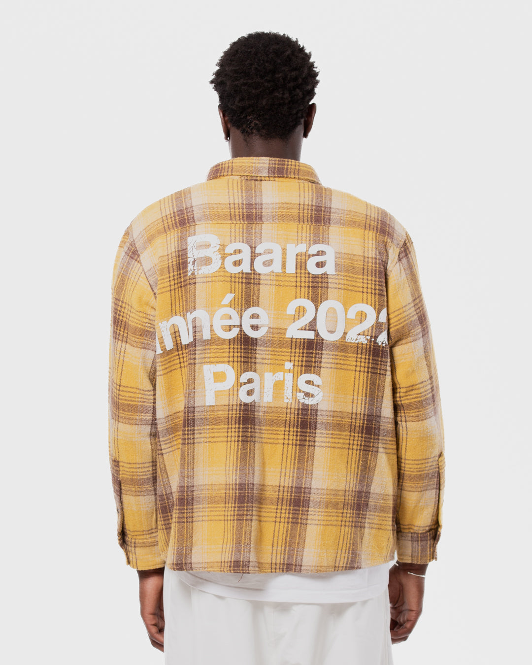 8. BAARA SS26 -  YELLOW STRIPPED SHIRT