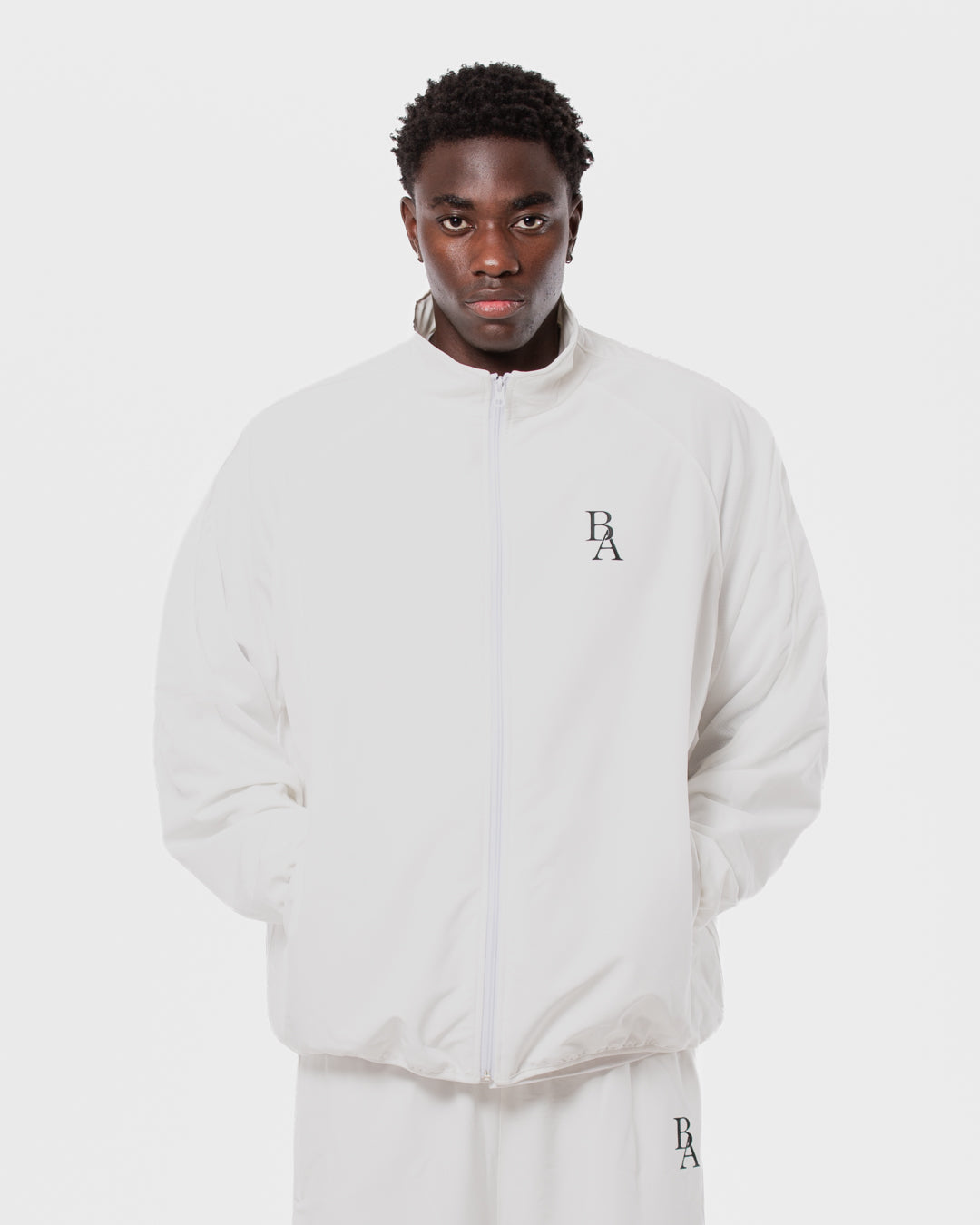 3. BAARA SS26 -  WHITE TRACKSUIT JACKET