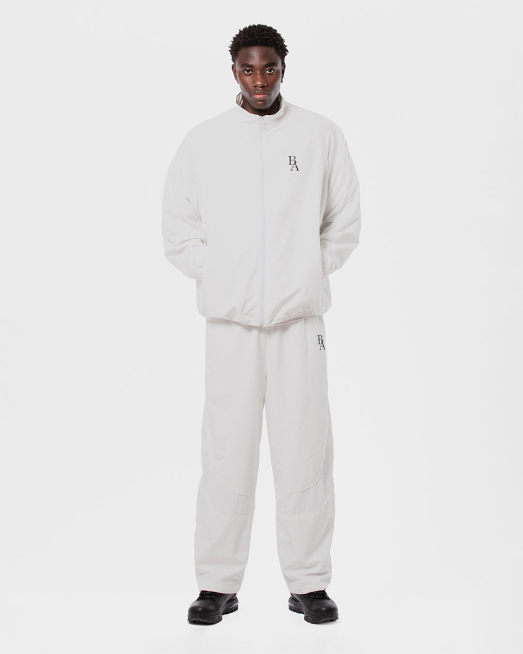 3. BAARA SS26 -  WHITE TRACKSUIT PANT