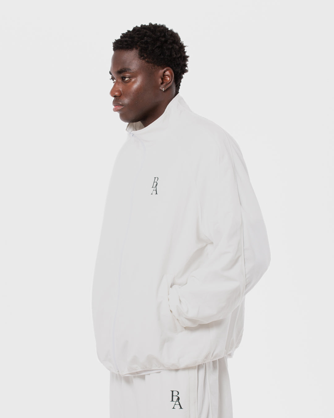 3. BAARA SS26 -  WHITE TRACKSUIT JACKET