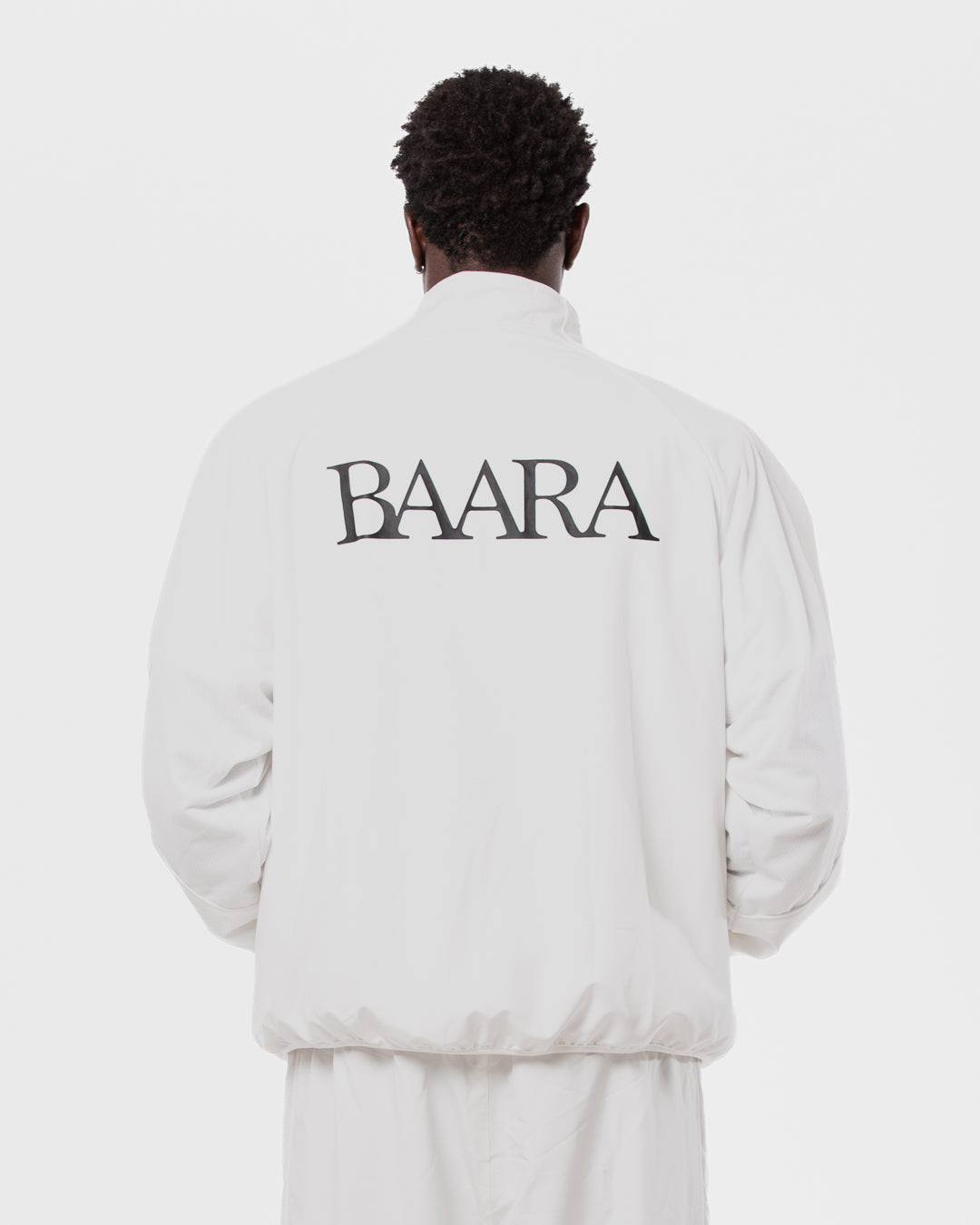 3. BAARA SS26 -  WHITE TRACKSUIT JACKET