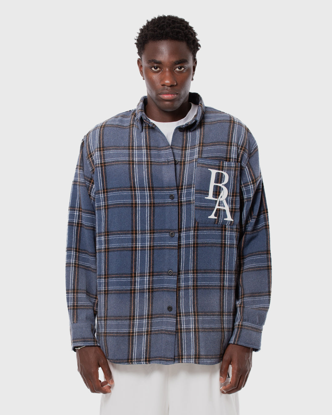 8. BAARA SS26 -  BLUE STRIPPED SHIRT