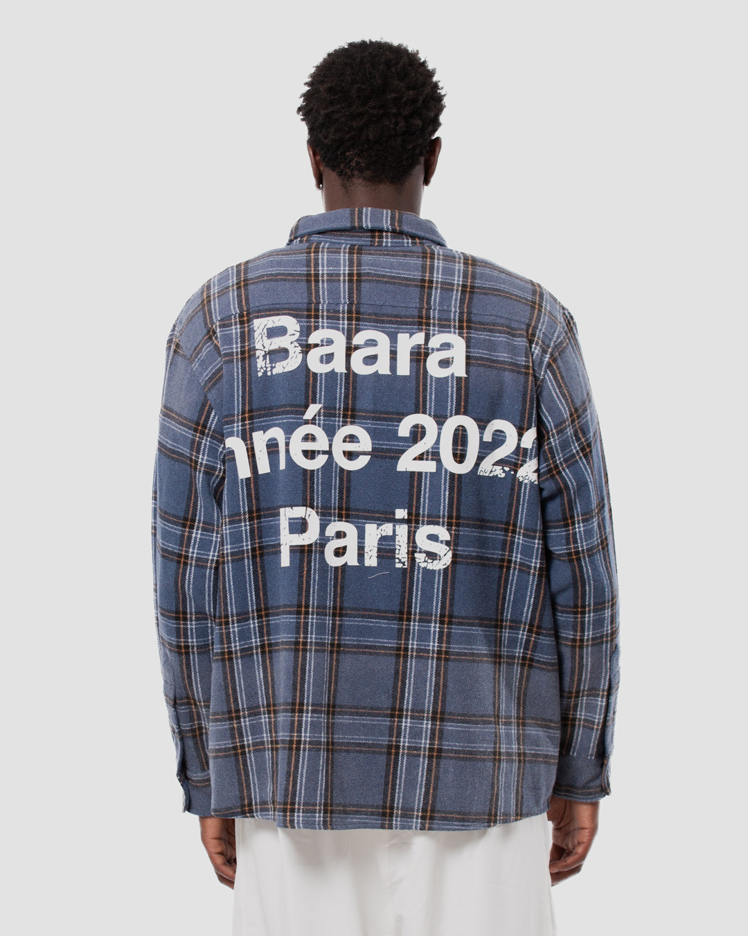 8. BAARA SS26 -  BLUE STRIPPED SHIRT
