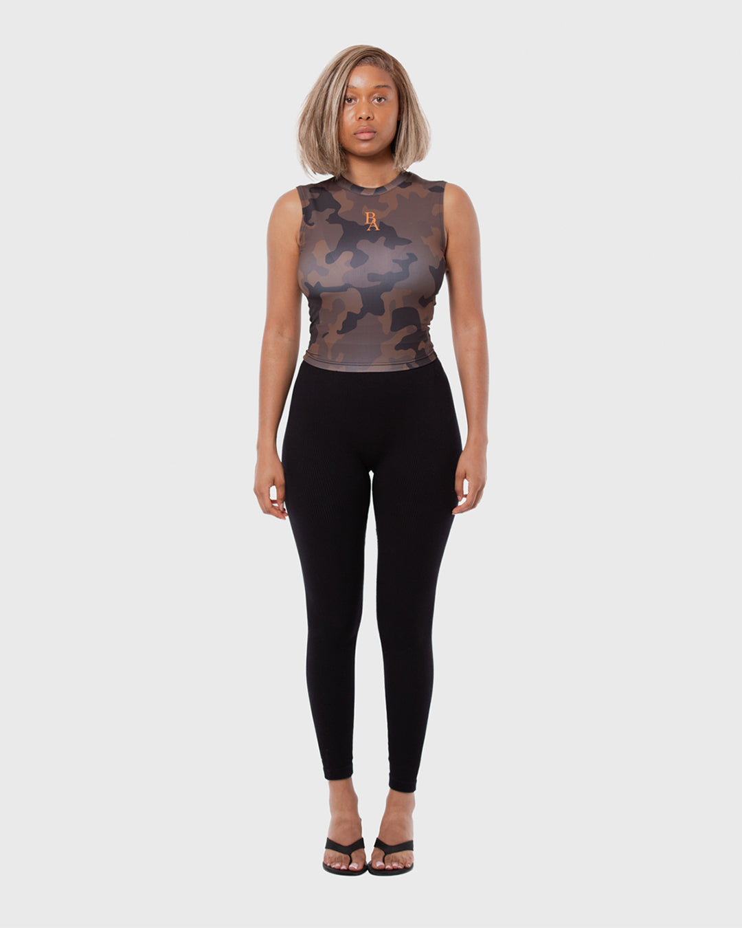 7. BAARA SS26 -  BROWN CAMO BABY TOP