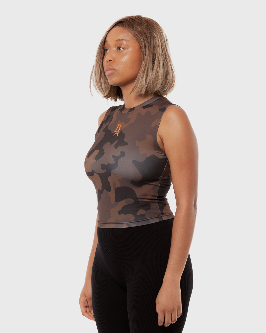 7. BAARA SS26 -  BROWN CAMO BABY TOP