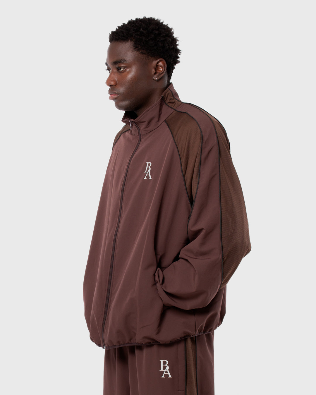 3. BAARA SS26 -  BROWN TRACKSUIT JACKET