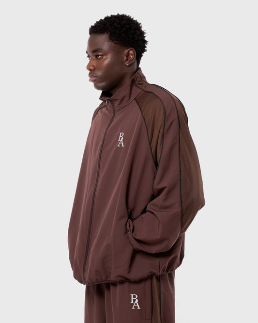 3. BAARA SS26 -  BROWN TRACKSUIT JACKET
