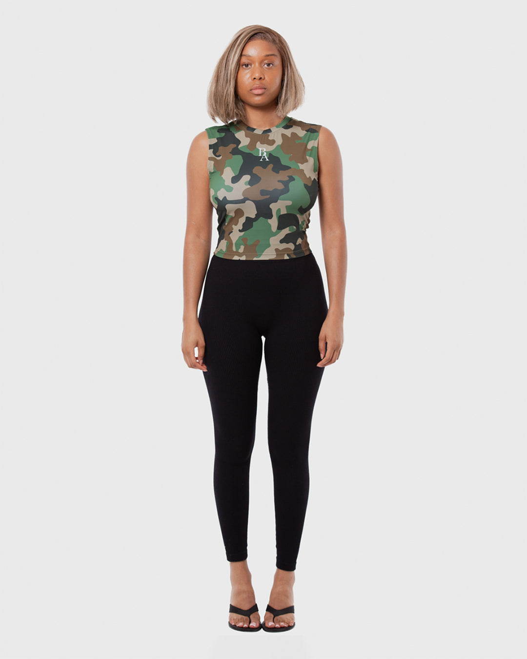 7. BAARA SS26 -  GREEN CAMO BABY TOP