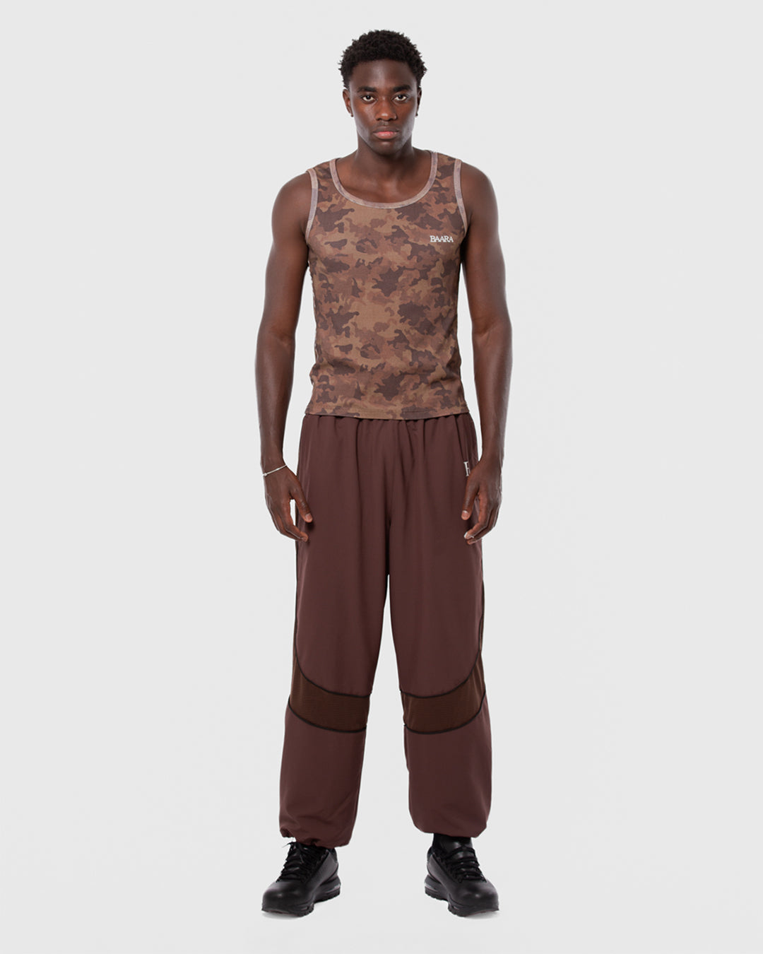5. BAARA SS26 -  BROWN CAMO TANK TOP