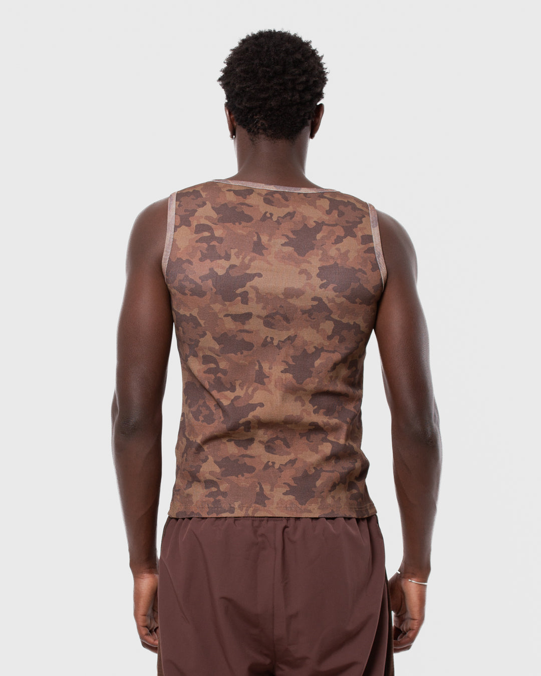 5. BAARA SS26 -  BROWN CAMO TANK TOP