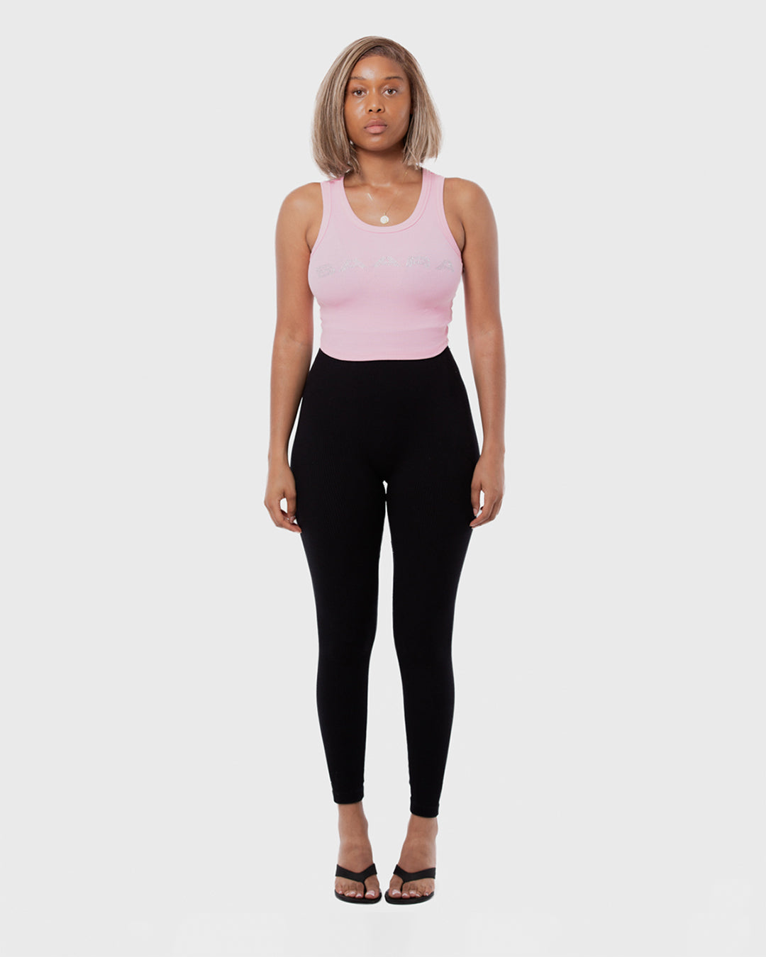 6. BAARA SS26 - PINK RHINESTONE TANK TOP