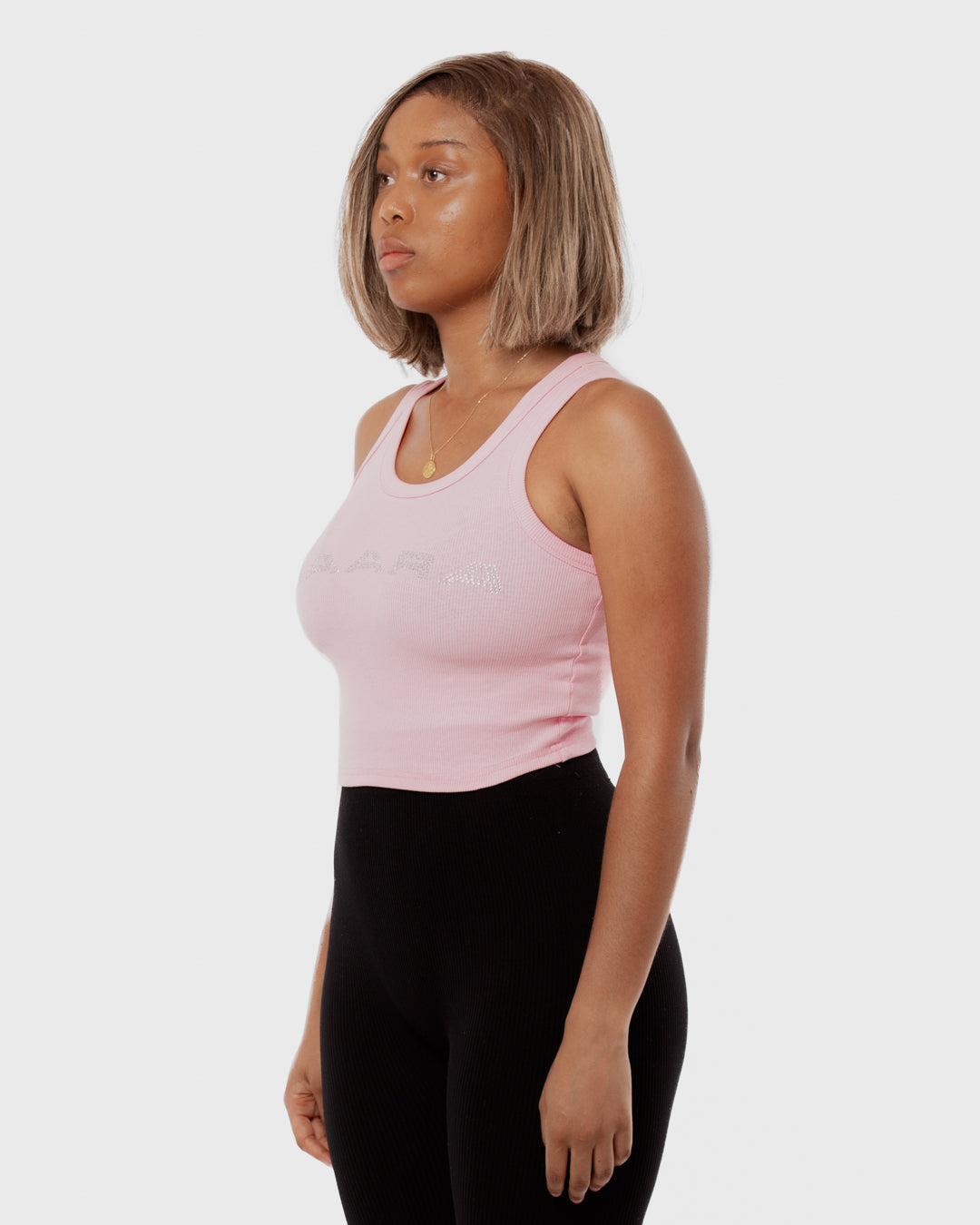 6. BAARA SS26 - PINK RHINESTONE TANK TOP