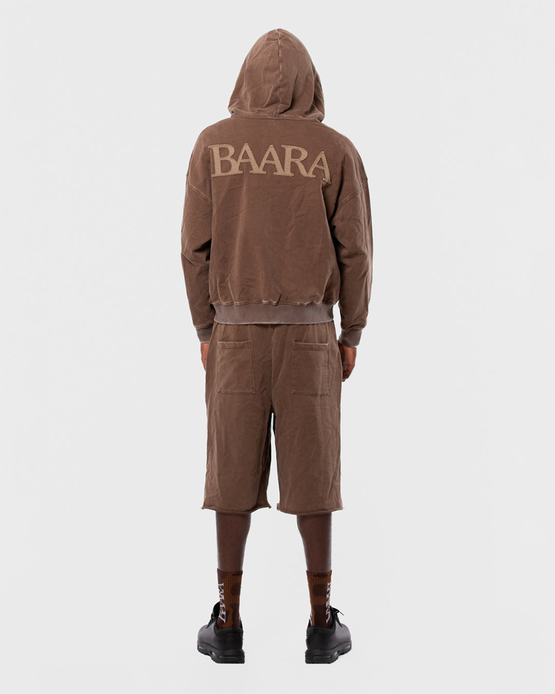 2. BAARA SS26 -  BROWN ZIP SWEAT-SHIRT