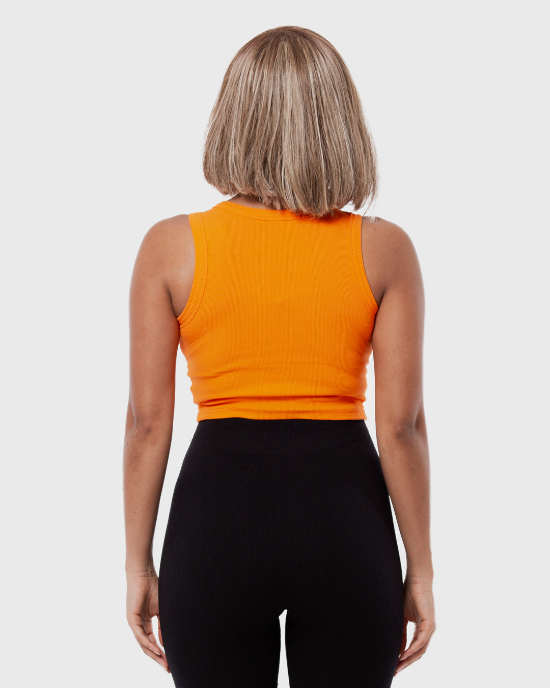 6. BAARA SS26 - ORANGE RHINESTONE TANK TOP